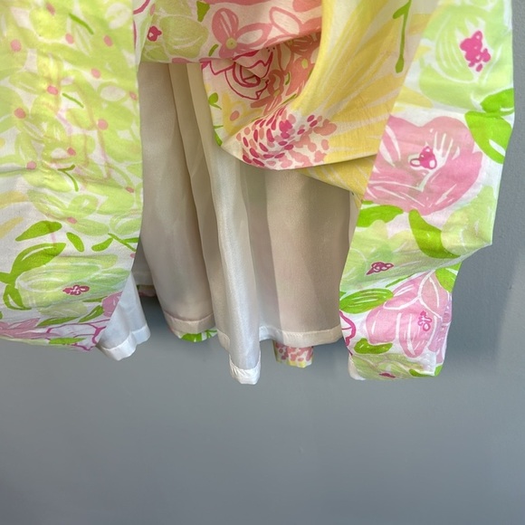 Lilly Pulitzer Billie Silk Cotton Floral Dress Size 4 - Picture 13 of 14